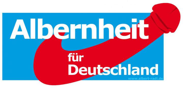 Ein Vorschlag für das neue Logo der (sogenannten) Alternative für Deutschland.    